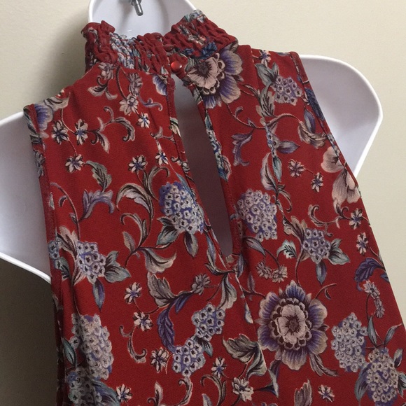 Gorgeous Wine Floral Dress - Picture 3 of 5